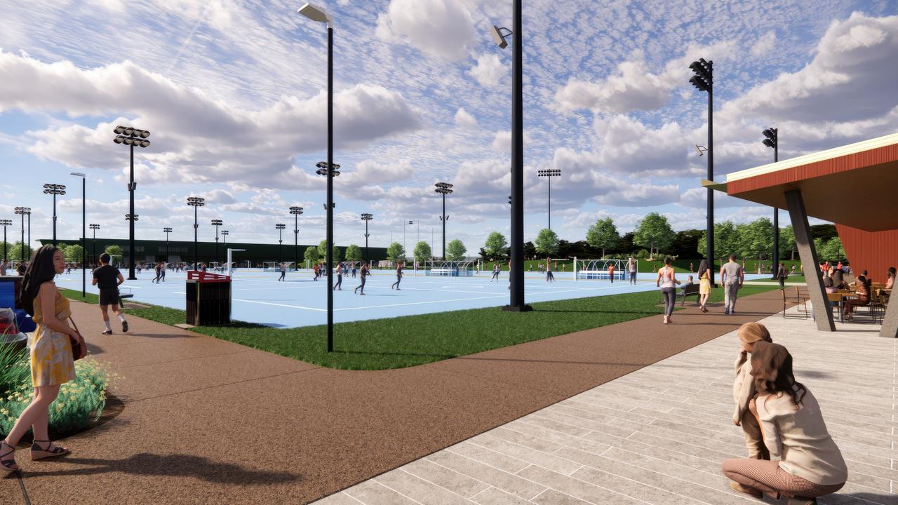 A master plan has been unveiled for a multi-use sports precinct in North Rockhampton. Picture: RRC