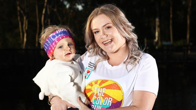 Juanita Simpson will be competing in this years Colour Run at Broadwater Parklands to raise money for the Starlight Foundation. Photo: Jason O'Brien