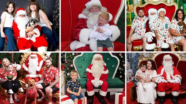 Some of the finalists in The Advertiser’s best Santa photo finalists. Pictures: Supplied