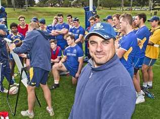 EXPERIENCED GUIDE: Former Wallaby James Holbeck has been passing on his skills and knowledge to Toowoomba Grammar School rugby union players this week. Picture: Nev Madsen