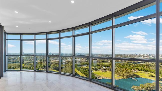 The view from an Opal Tower unit listed for just over $2m.