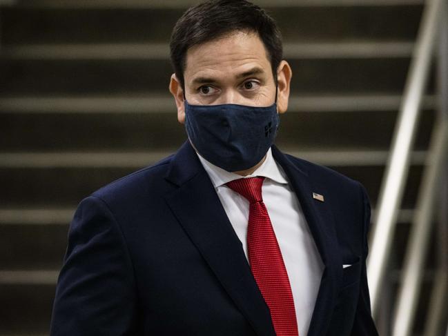 Republican senator Marco Rubio has blasted Twitter for failing to remove the post. Picture: Samuel Corum/Getty Images/AFP