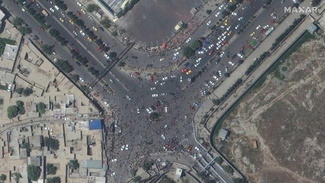 Afghanistan chaos caught on satellite