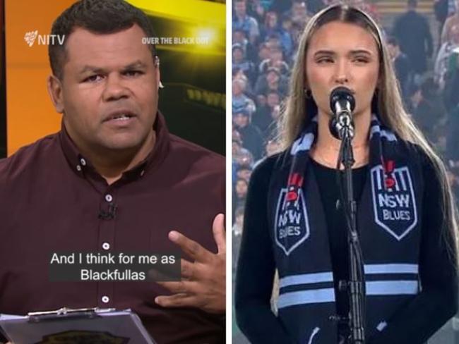 Dean Widders has spoken about the Origin Welcome to Country. Photos: Instagram/Channel 9