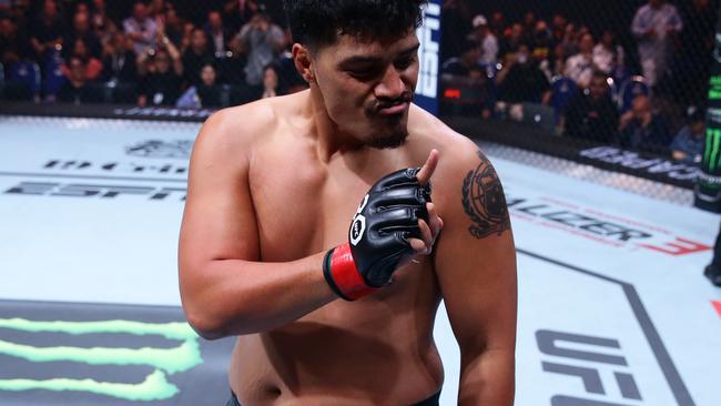 Junior is coming off a stunning first round knock out of Parker Porter. Picture: Getty Images