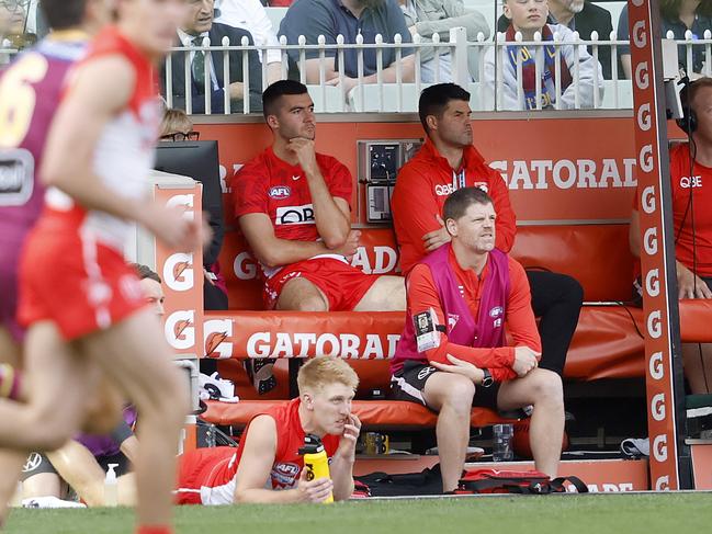 Logan McDonald was subbed out of the grand final just after half time. Picture: Phil Hillyard