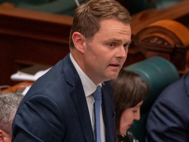 ADELAIDE, AUSTRALIA - NewsWire Photos December 1, 2022:  Question time in South Australian Parliament - LaborÃs Stephen Mullighan. Picture: Newswire / Naomi Jellicoe