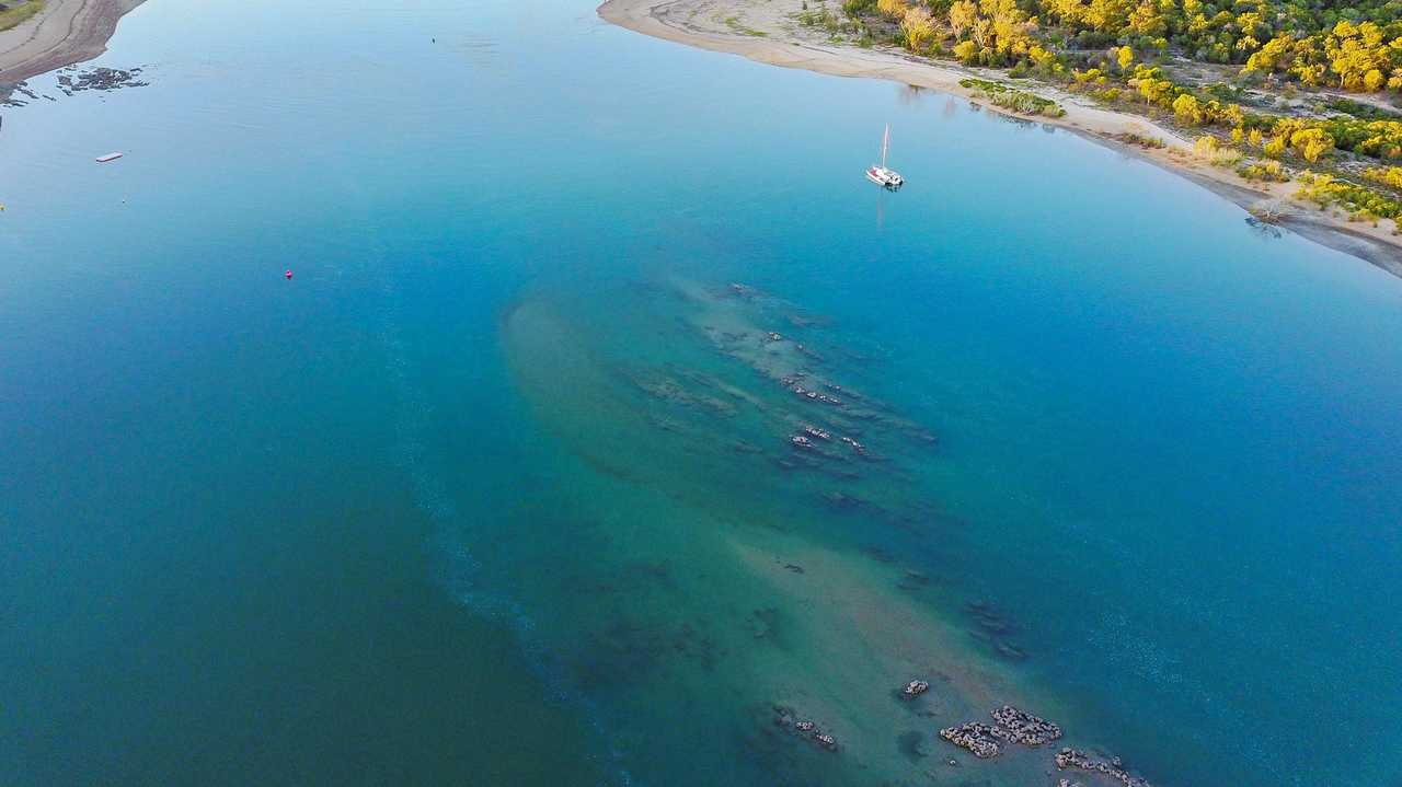 The Boyne River mouth. Picture: Aerial Media Gladstone