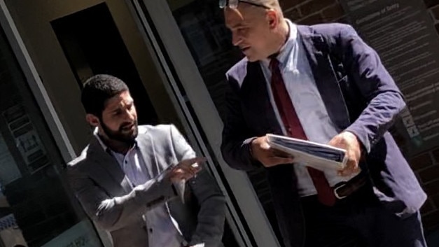 Andrew Kaldas (left) outside Waverley Court.