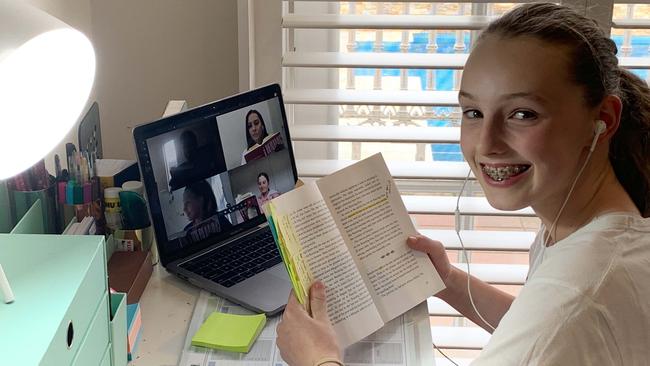 Mentone Grammar student Hannah is part of a group of students who started an online book club.