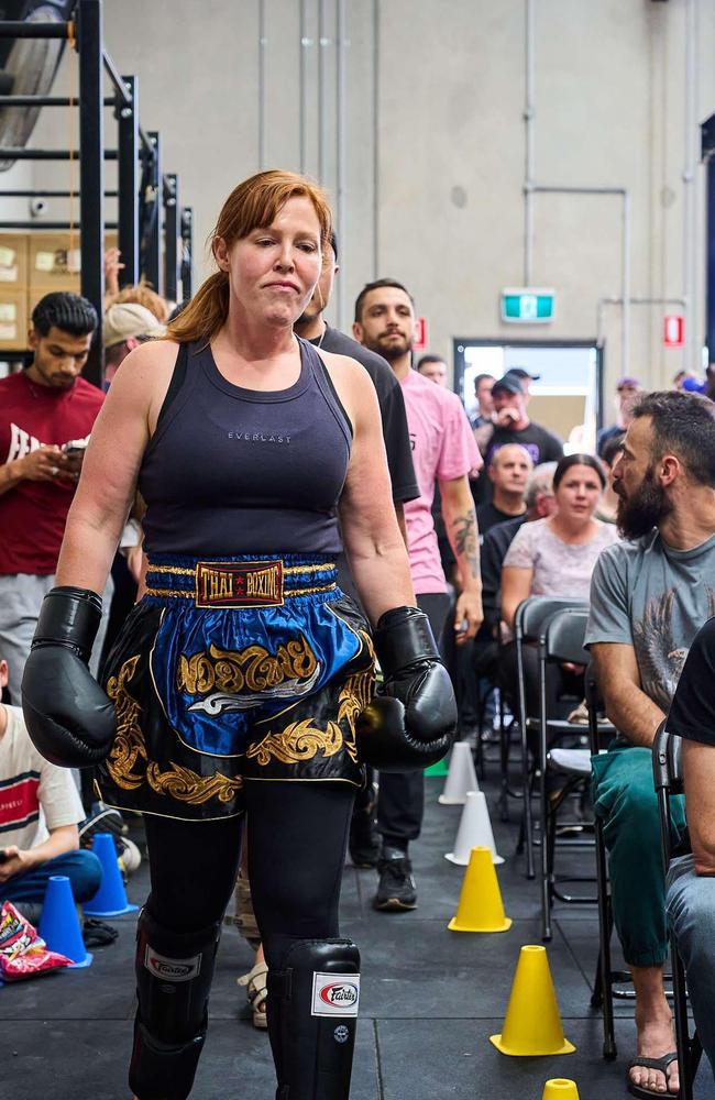 Councillor Belinda Moloney competed in a boxing match. Picture: EightApostles