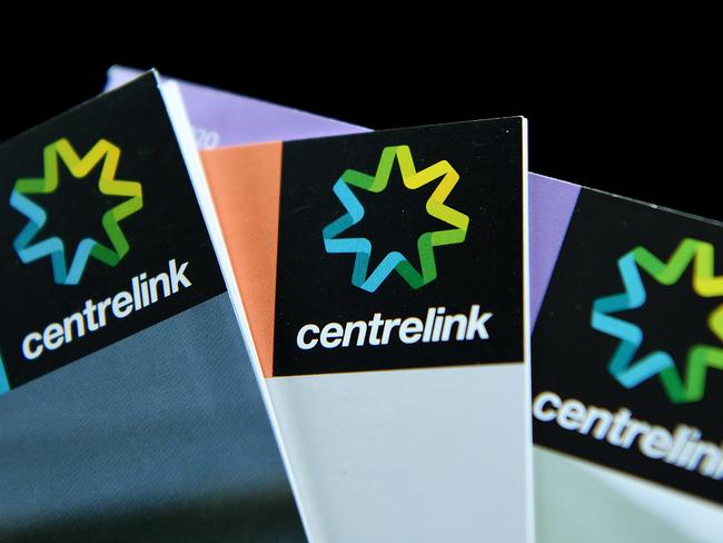 SYDNEY, AUSTRALIA - NewsWire Photos FEBRUARY, 02, 2021: Signage on a Centrelink pamphlet in Sydney. Picture: NCA NewsWire/Joel Carrett