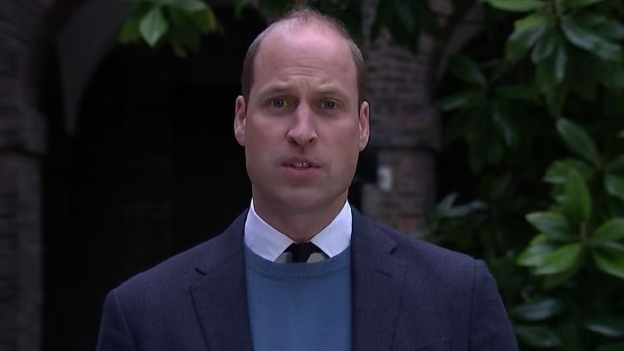 Prince William released a video statement. Picture: KensingtonRoyal/Twitter