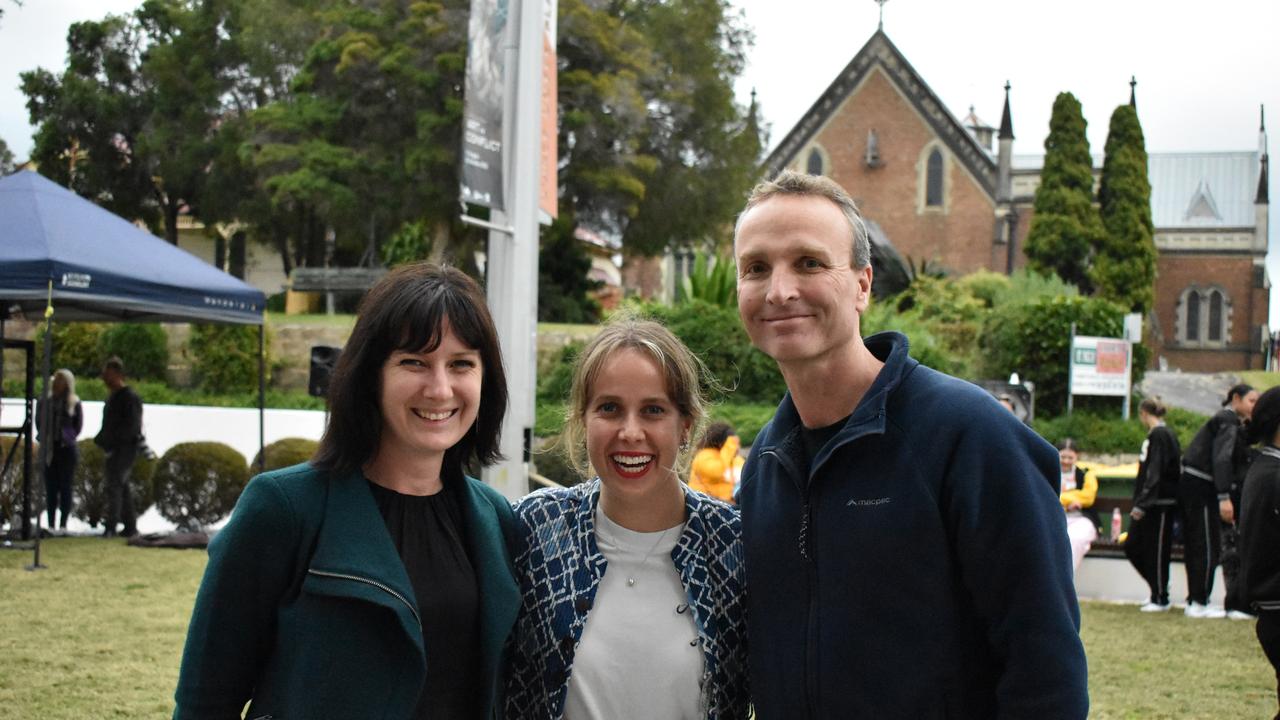 Families &amp; friends enjoy a Friday night out at the Unlock the Block event at Darcy Doyle Place, Ipswich, on August 12, 2022. Picture: Peta McEachern