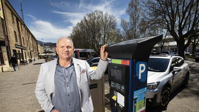 City of Hobart Councillor Marti Zucco says the parking meters in Salamanca and Hobart need to be re-evaluated. Picture: Chris Kidd