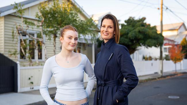 Buyer's agent Cate Bakos, pictured with daughter Gabriella, said often parents in a position to do so helped their kids out when it came to their first home purchase. Picture: Mark Stewart