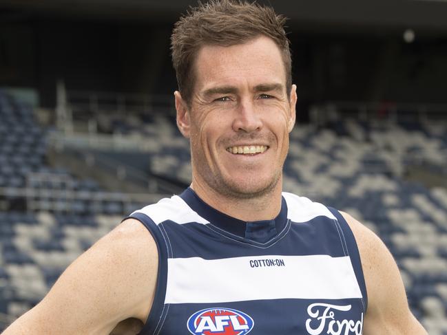 Jeremy Cameron. Cats team photo day at GMHBA Stadium. Picture: Alan Barber