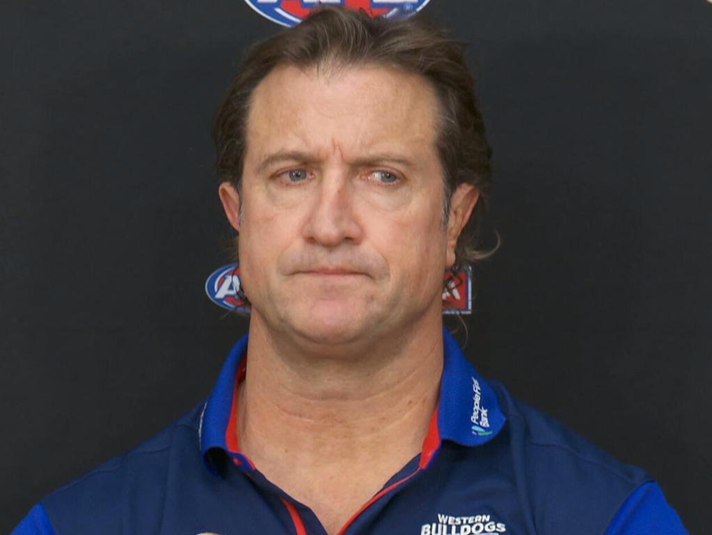 Western Bulldogs coach after the match.