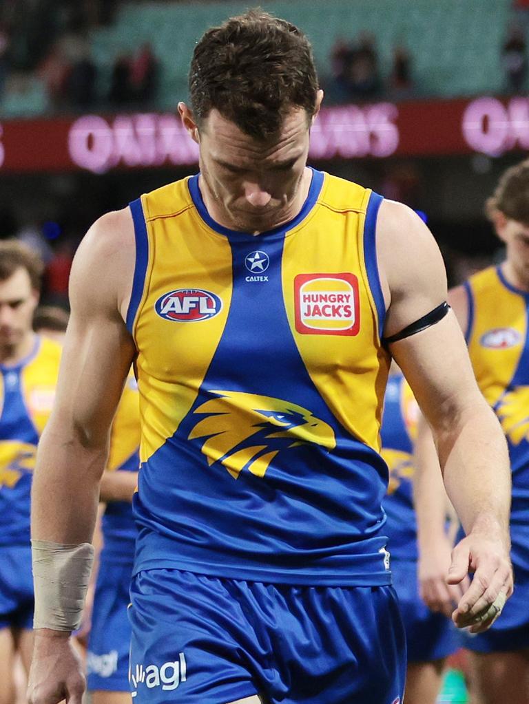 Luke Shuey leads a team with premiership experience, despite a solitary win in 2023. (Photo by Mark Metcalfe/AFL Photos/via Getty Images )