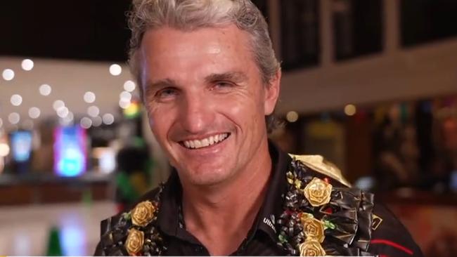 Proof Ivan Cleary can actually smile. Photo: Channel 9.