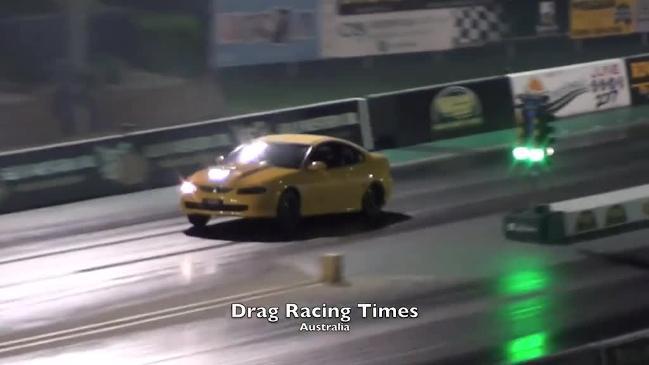 Kurt Bull races Holden Monaro at Willowbank Raceway