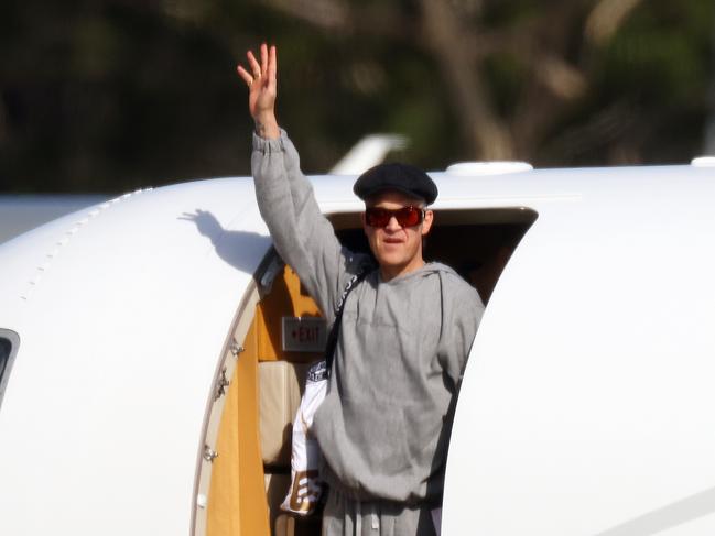 The megastar flew into Sydney on Monday. Picture: Matrix Pictures