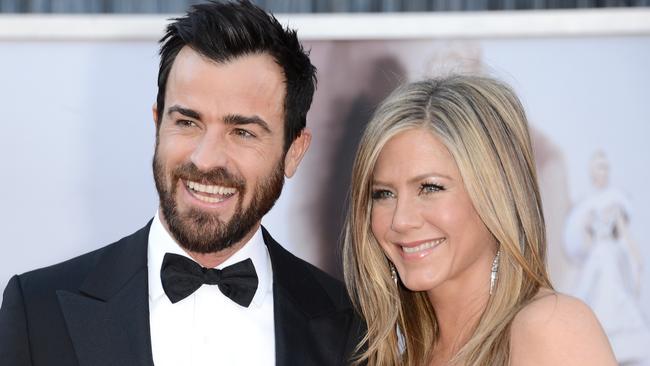 Jennifer Aniston and her former husband, actor Justin Theroux. Photo by Jason Merrit.