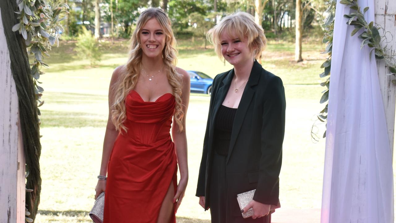 Natasha Saunders and Talea Kelman at the Gympie State High School Formal 2022.