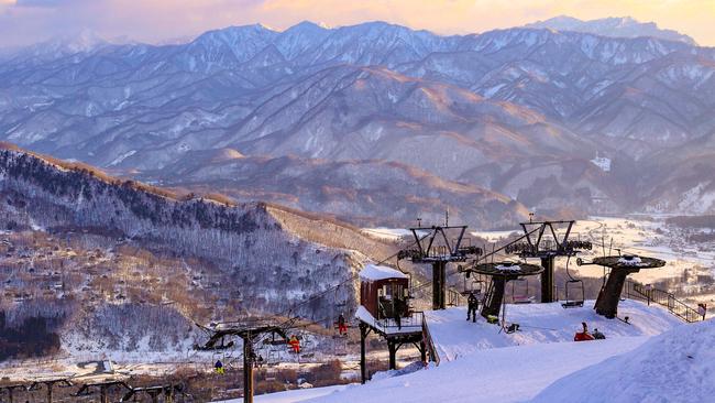 Hakuba Valley is three hours northwest of Tokyo.