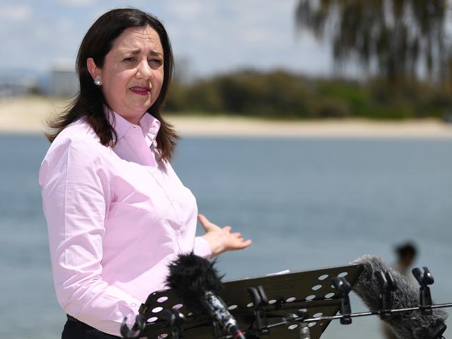 NSW Premier revealed Palaszczuk ‘ghosted’ her when she tried to reignite border discussion, instead only getting a response when QLD won the State of Origin last week. Picture: NCA NewsWire / Dan Peled