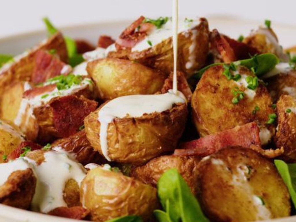 BBQ Shapes potato salad.