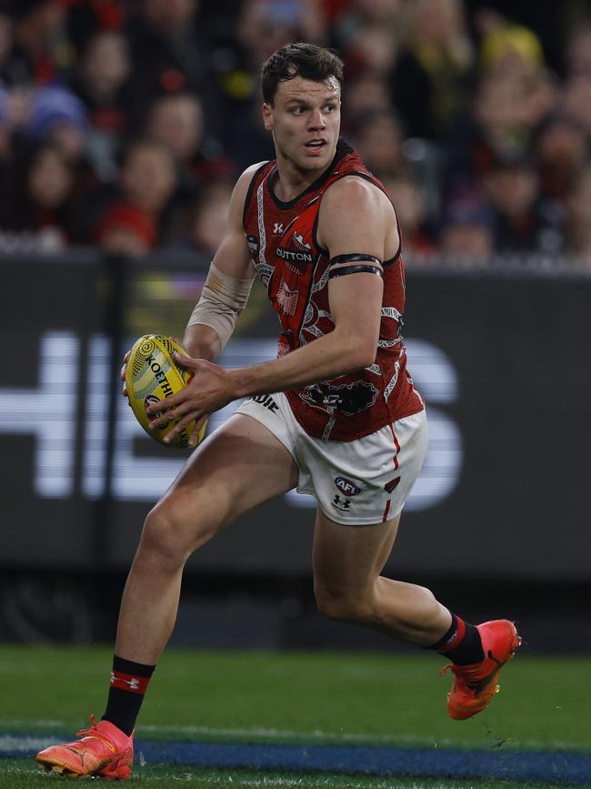 Jordan Ridley of the Bombers was injured for much of the season. Picture: Michael Klein