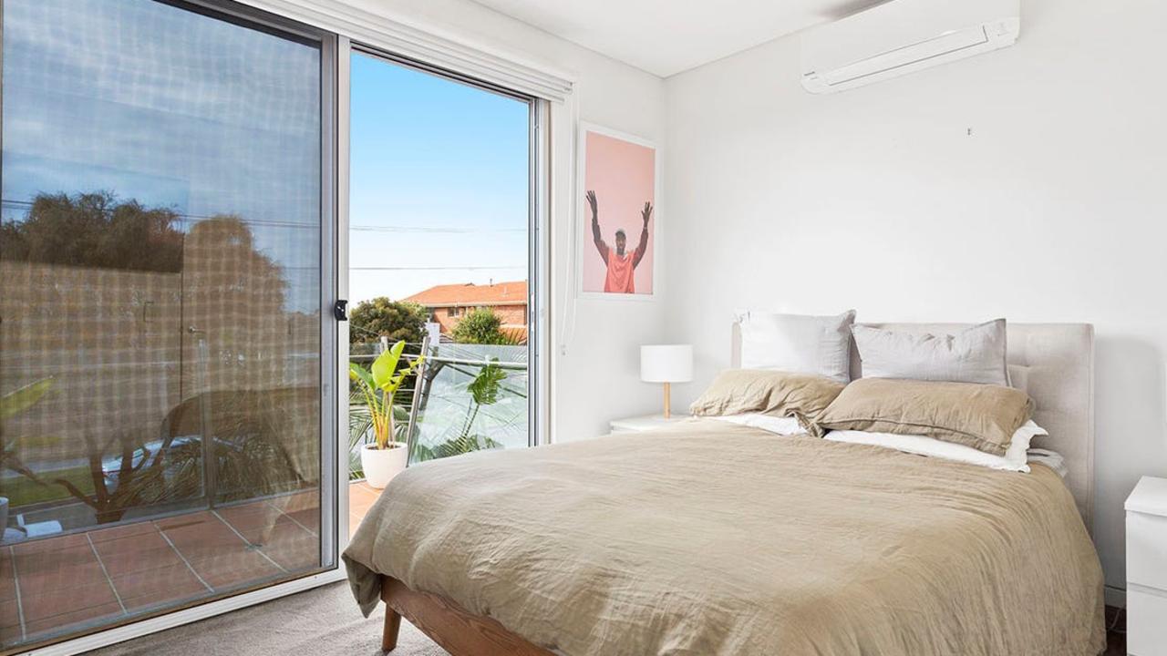 One of two upstairs bedrooms.