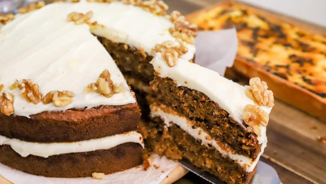 Carrot cake at Sturt Coffee at the Gallery. Picture: Jenifer Jagielski