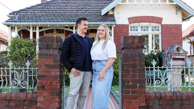 Shannon Reid and partner Stephen Patane said they could push their budget a bit knowing they would get help down the line. Picture: Tim Hunter.