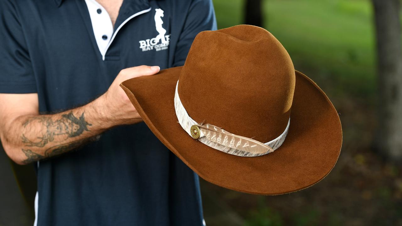 A nutria felt hat, created by Mr Ervine. Picture: Shae Beplate.