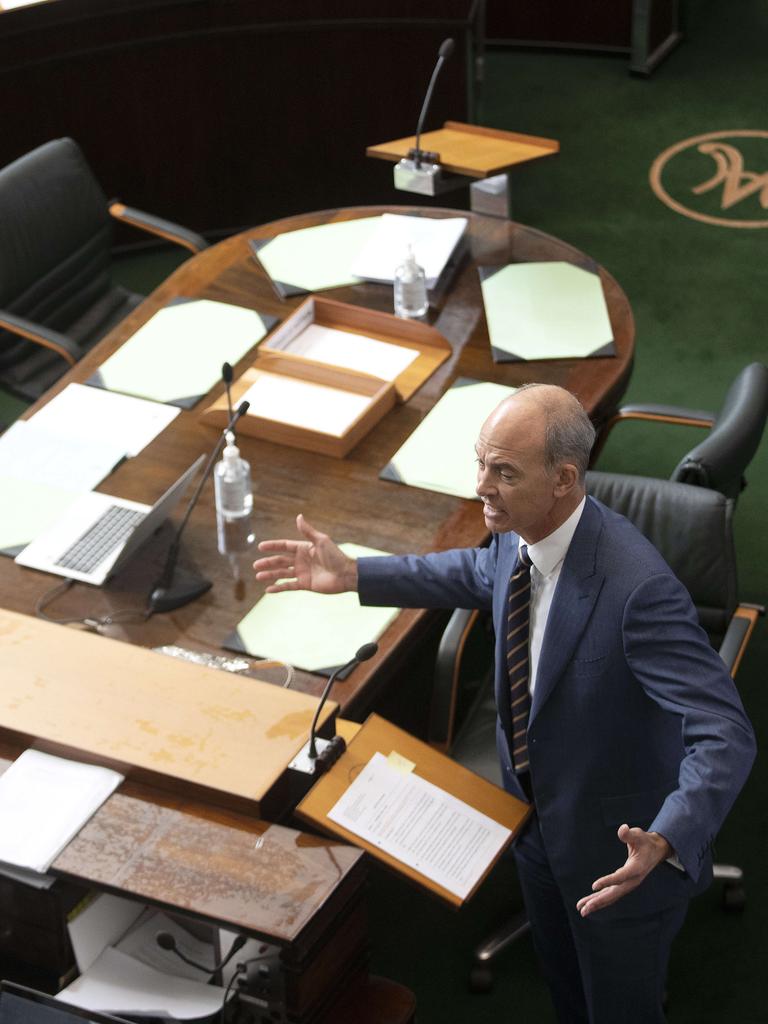 Guy Barnett MP in the Tasmanian Parliament. Picture: Chris Kidd