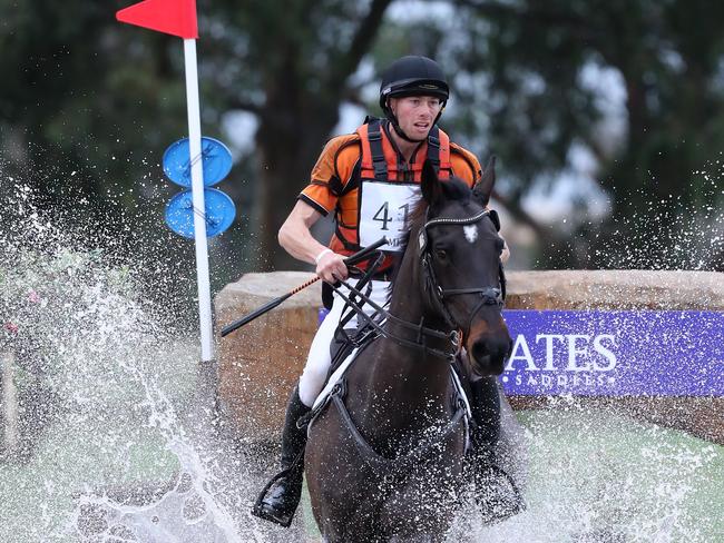 2024 Melbourne International 3 Day event, Werribee Park, Day 2, Cross Country, CCI4*-L, #416, Samuel Jeffree on Wimborne Conjuror, VIC,   was 3rd in  this class overall ,   Picture Yuri Kouzmin