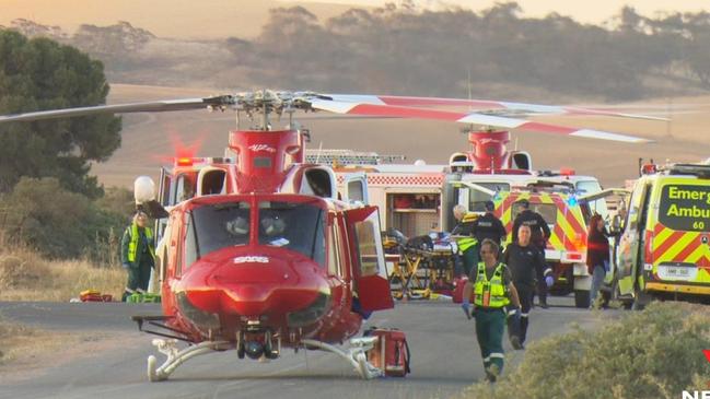 Two women have died following a fatal crash at Everard Central, near Blyth in the State's Mid North, last night. Picture: 7NEWS