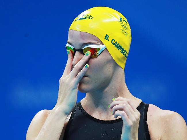 Australia's Bronte Campbell ahead of the women's 50m freestyle final.