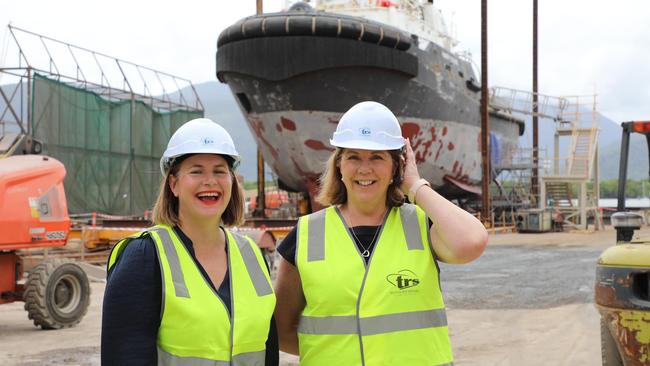 Queensland Senator Nita Green, left, and Infrastructure, Transport, Regional Development and Local Government Minister Catherine King in Cairns earlier this year.