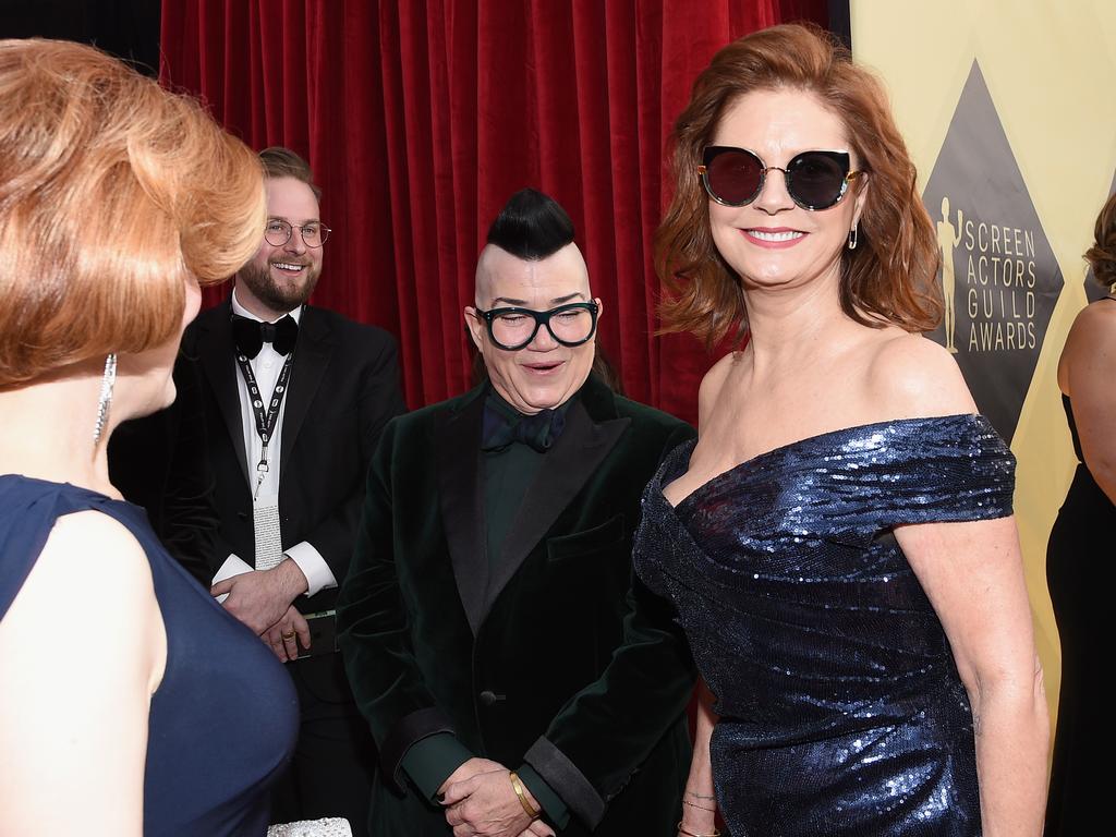 Kat Kramer, Lea DeLaria, and Susan Saradon attend the 24th Annual Screen Actors Guild Awards at The Shrine Auditorium on January 21, 2018 in Los Angeles, California. Picture: Getty