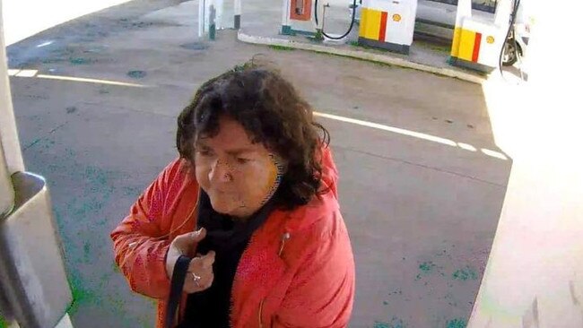 Colleen was captured on CCTV at Sunraysia Petroleum at Berriwillock on July 3.