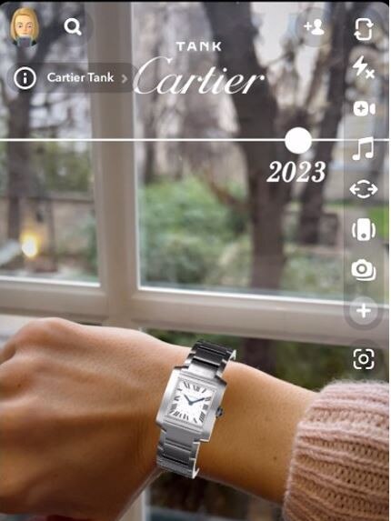 Cartier enables virtual try on in Snapchat.