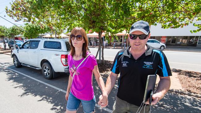 Just a week ago, many Australians had never heard of Nationals MP Andrew Broad, but that’s all changed thanks to his ‘sugar baby’ scandal. His wife Rachel (pictured) is standing by him. Picture: Jason Edwards