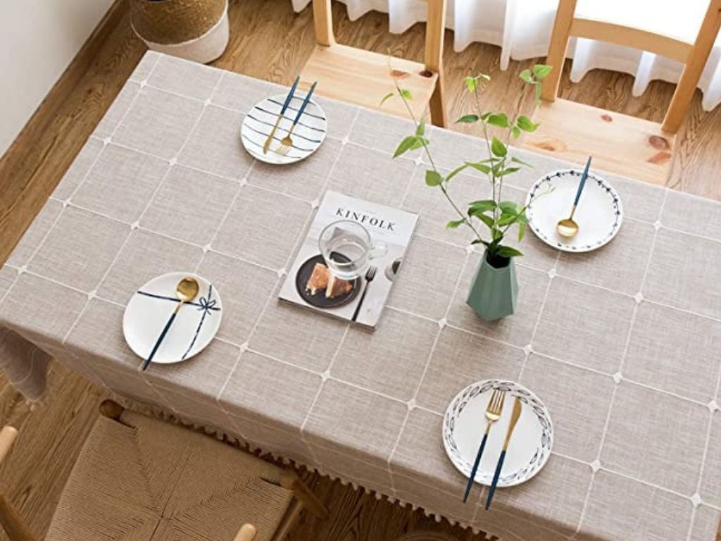 We love an affordable and gorgeous tablecloth.