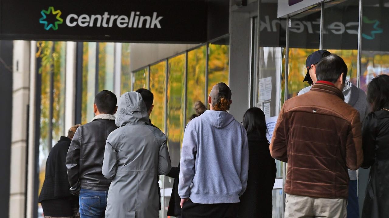 The Reserve Bank of Australia is expecting unemployment to peak at 10 per cent. Picture: William West/AFP