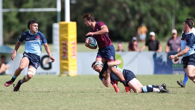 Action in the fist round matches in Brisbane. Pic: Kev Nagle.