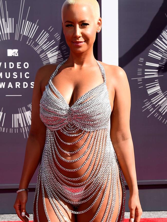 Amber Rose attends the 2014 MTV Video Music Awards.