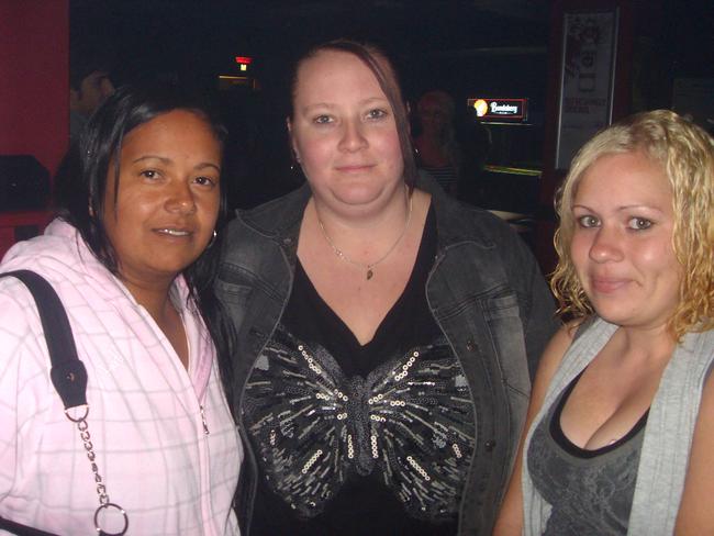 Odette Collins, Tiana Evans and Tamika Dodd at the USQ Club.